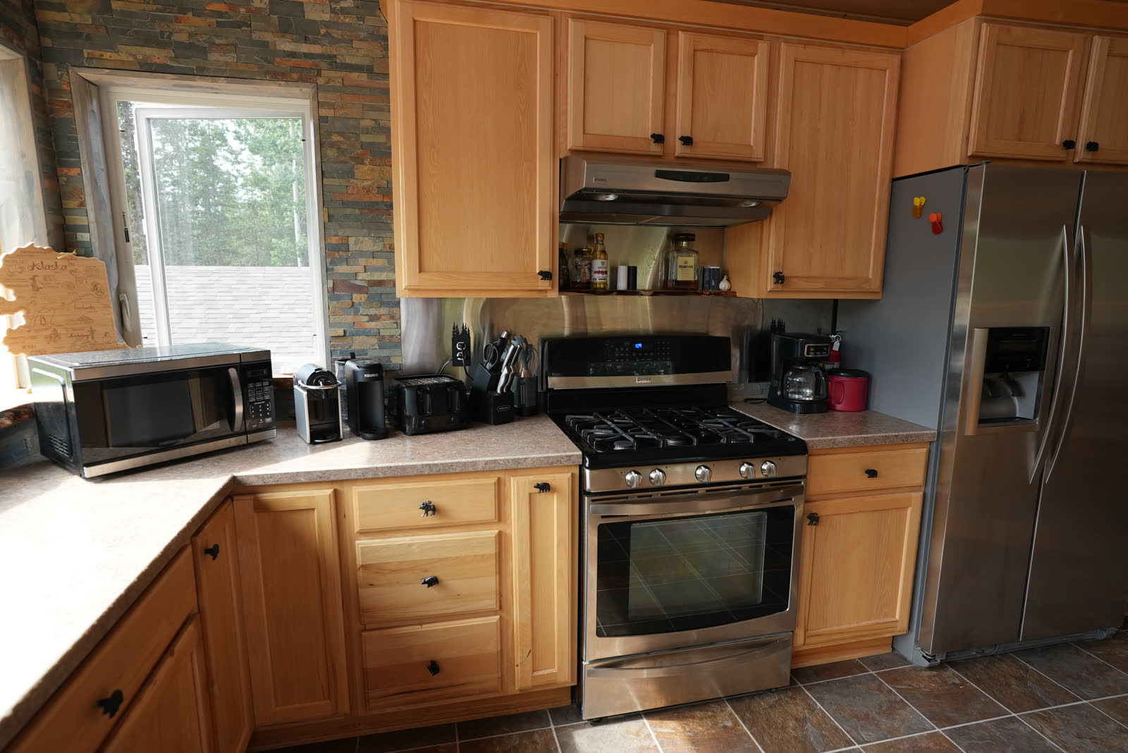 Kitchen at Kenai River Park Lodge