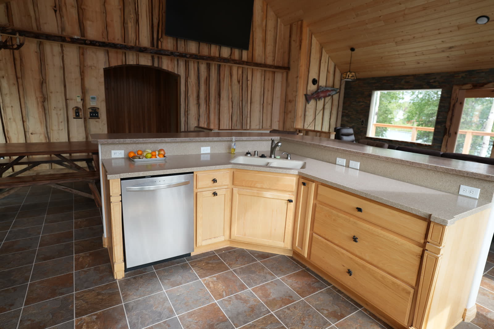 Kitchen at Kenai River Park Lodge